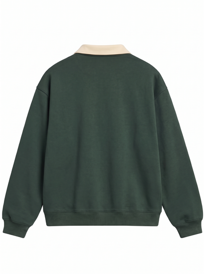 Forest Green Polo Sweatshirt