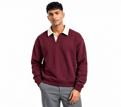 Maroon Polo Sweatshirt