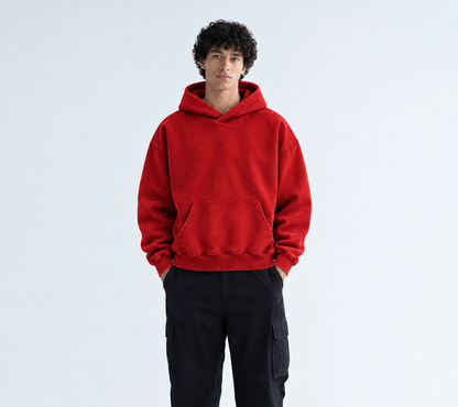 Red Heavyweight Hoodie