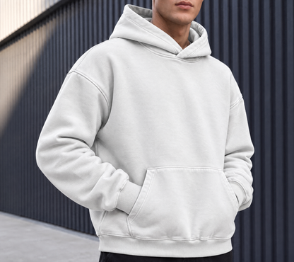 White Heavyweight Hoodie