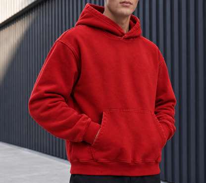 Red Heavyweight Hoodie
