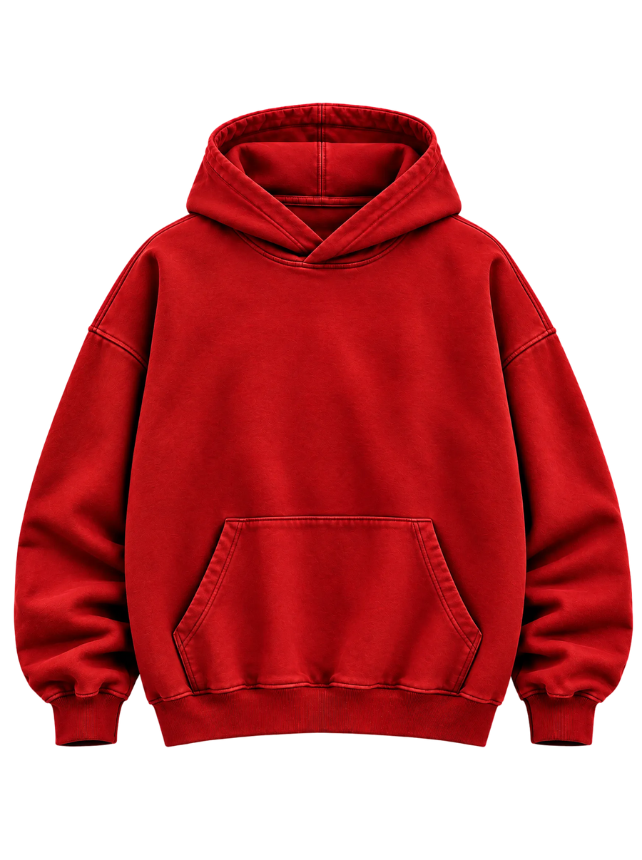 Red Heavyweight Hoodie