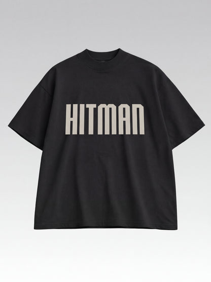 Hitman Oversized T-Shirt – Minimal Bold Streetwear Graphic Tee