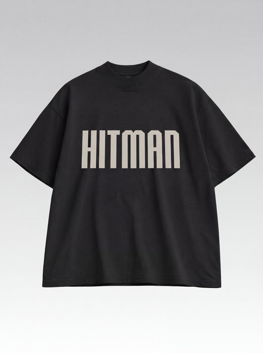 Hitman Oversized T-Shirt – Minimal Bold Streetwear Graphic Tee