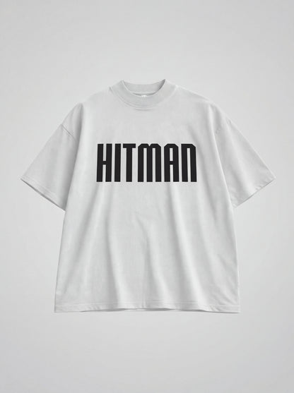 Hitman Oversized T-Shirt – Minimal Bold Streetwear Graphic Tee