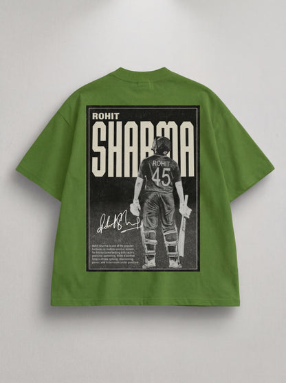 Rohit Sharma Oversized  T-Shirt – Signature Back Print Streetwear Tee